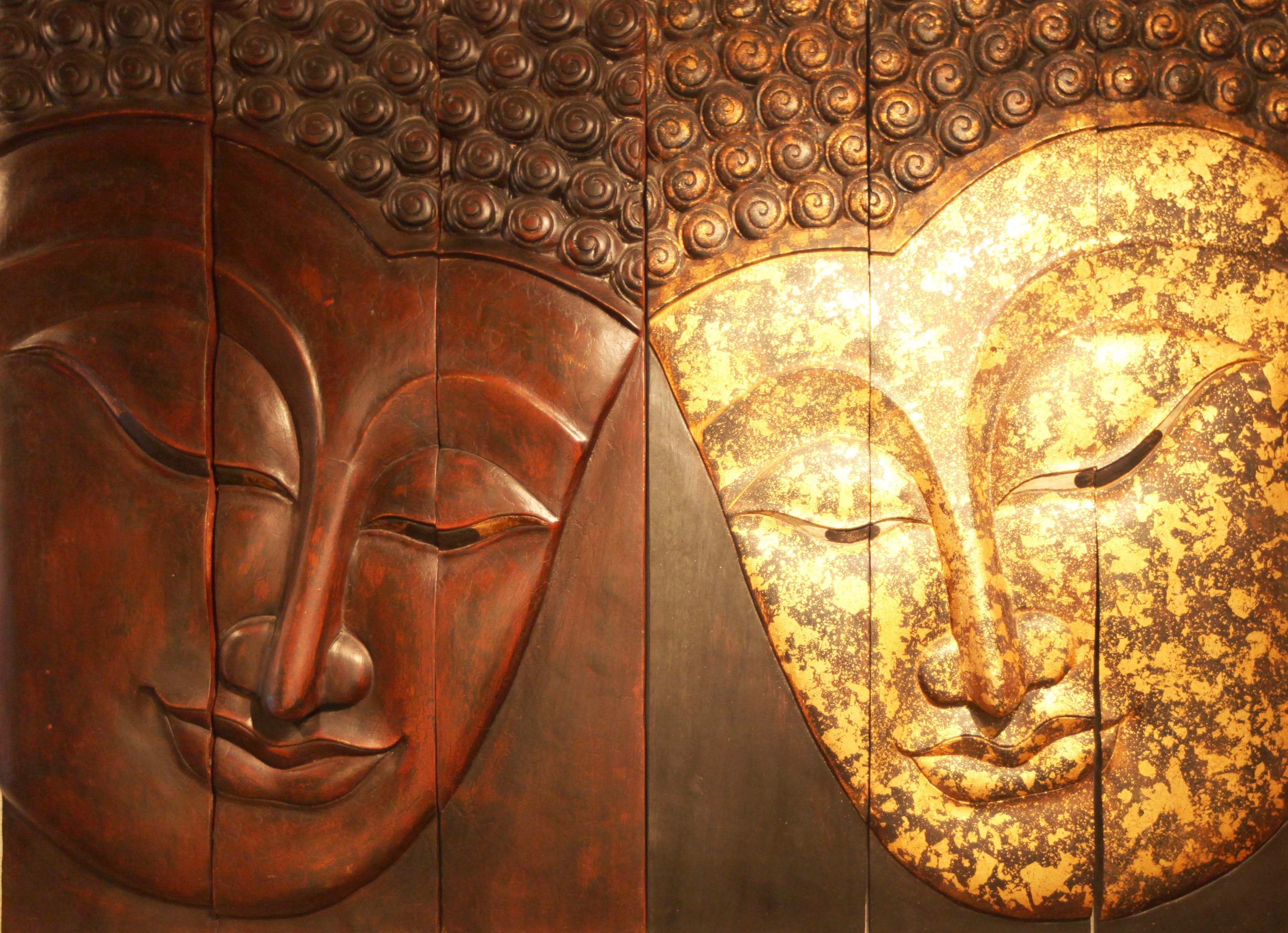 Buddha Holzkunstwerk