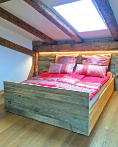 Penthouse Doppelbett Gut Stohrerhof